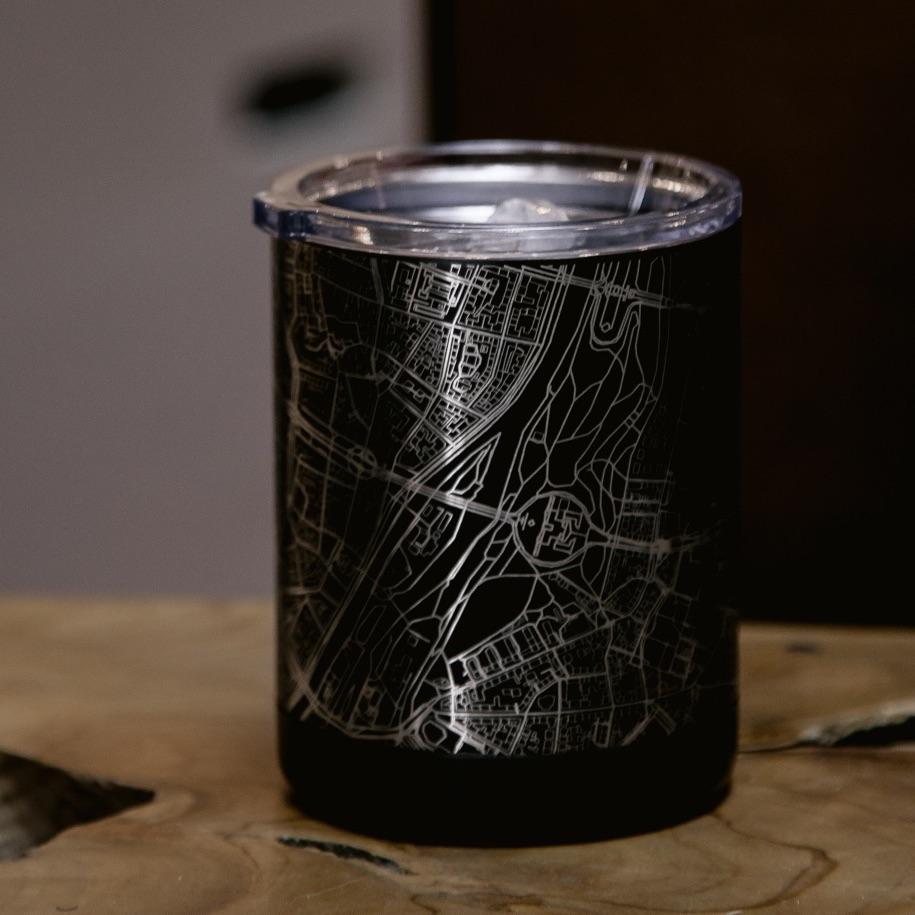 Milwaukee - Wisconsin Map Insulated Cup in Matte Black - Zomdo Marketplace | Zomdo.com