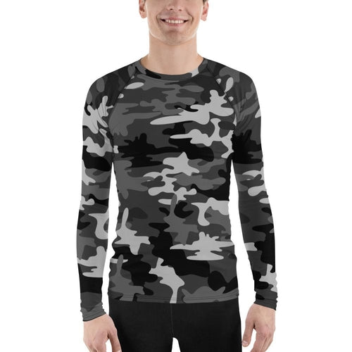 Men's Grey Camo Rash Guard