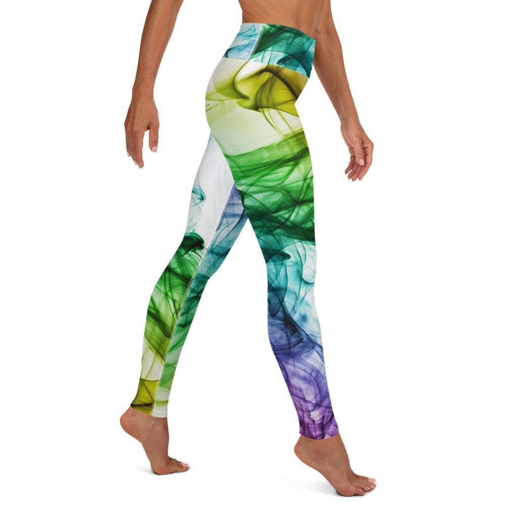 Colorful Smoke High Waist Yoga Leggings