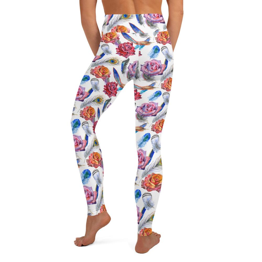 Boho Floral High Waist Yoga Leggings