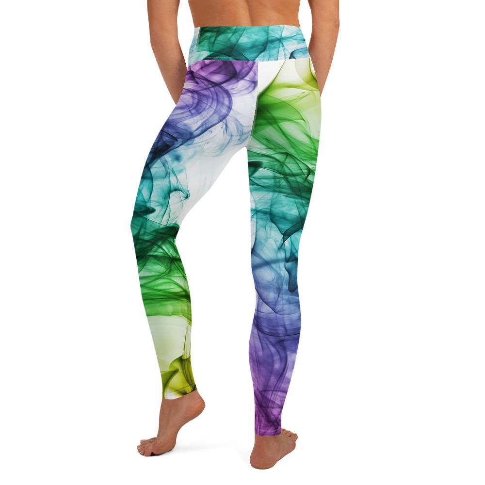 Colorful Smoke High Waist Yoga Leggings