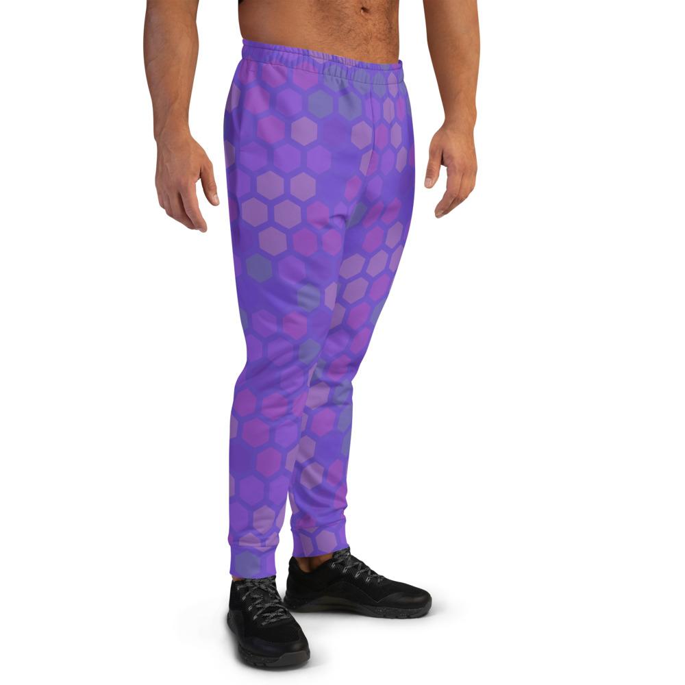 Men's Premium Purple Abstract Joggers