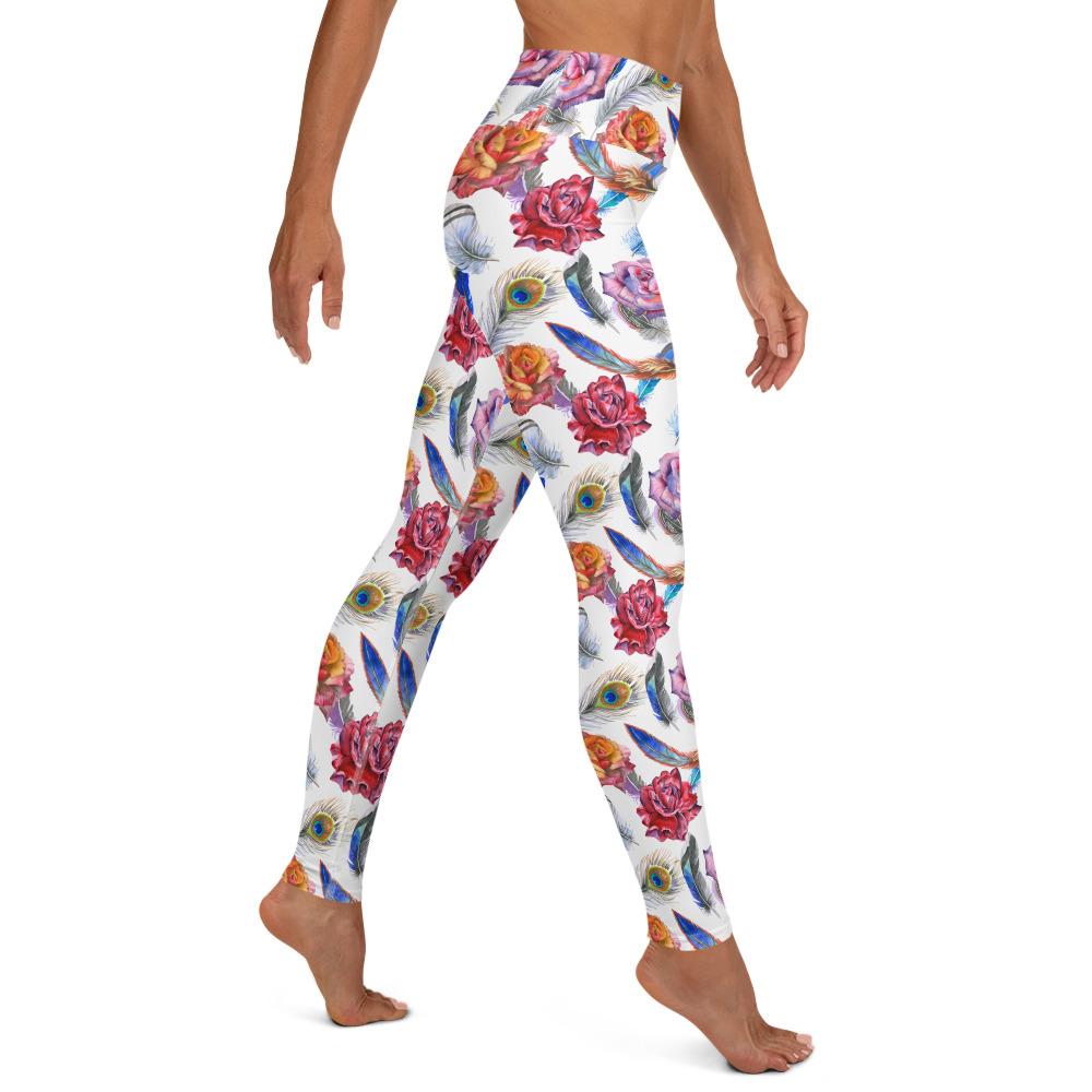 Boho Floral High Waist Yoga Leggings