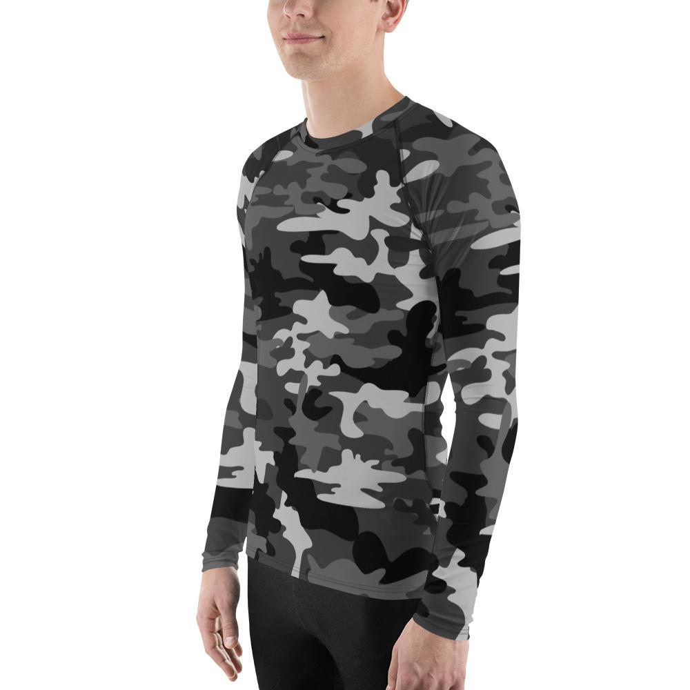 Men's Grey Camo Rash Guard