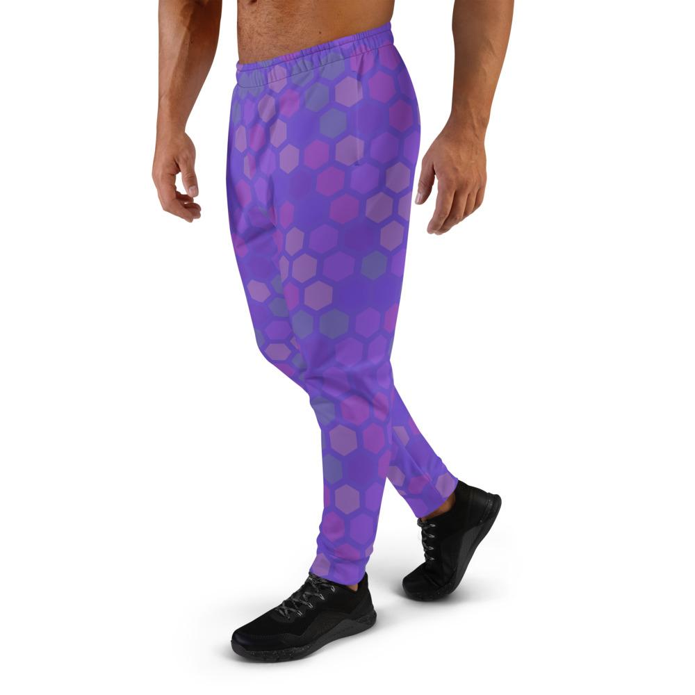 Men's Premium Purple Abstract Joggers