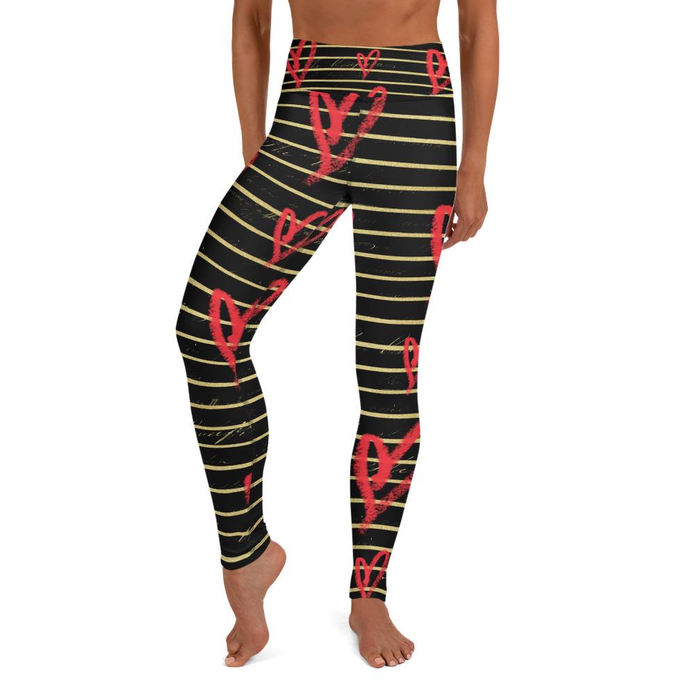 Valentine Hearts High Waist Leggings