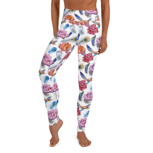 Boho Floral High Waist Yoga Leggings