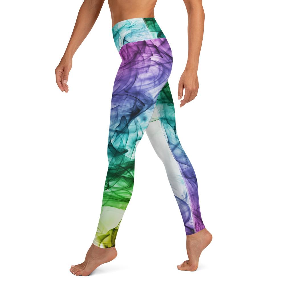 Colorful Smoke High Waist Yoga Leggings