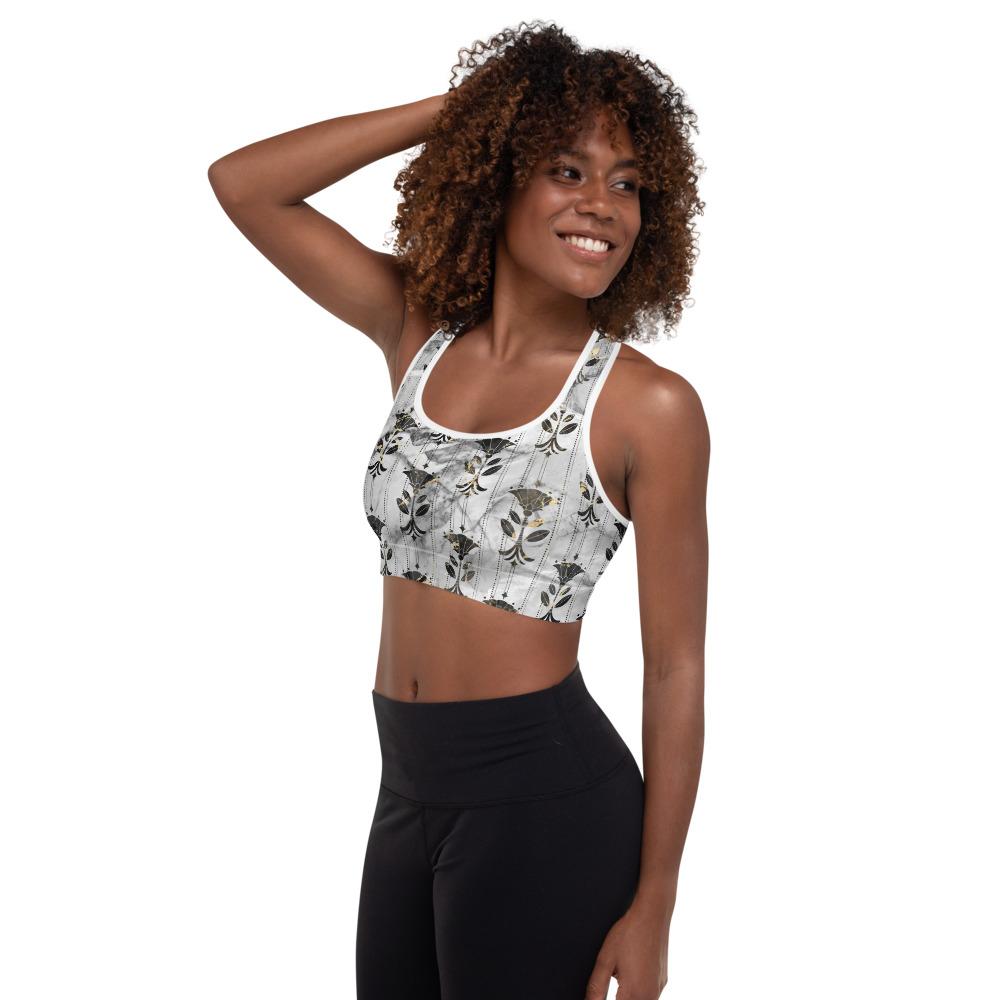 Art Deco Padded Sports Bra