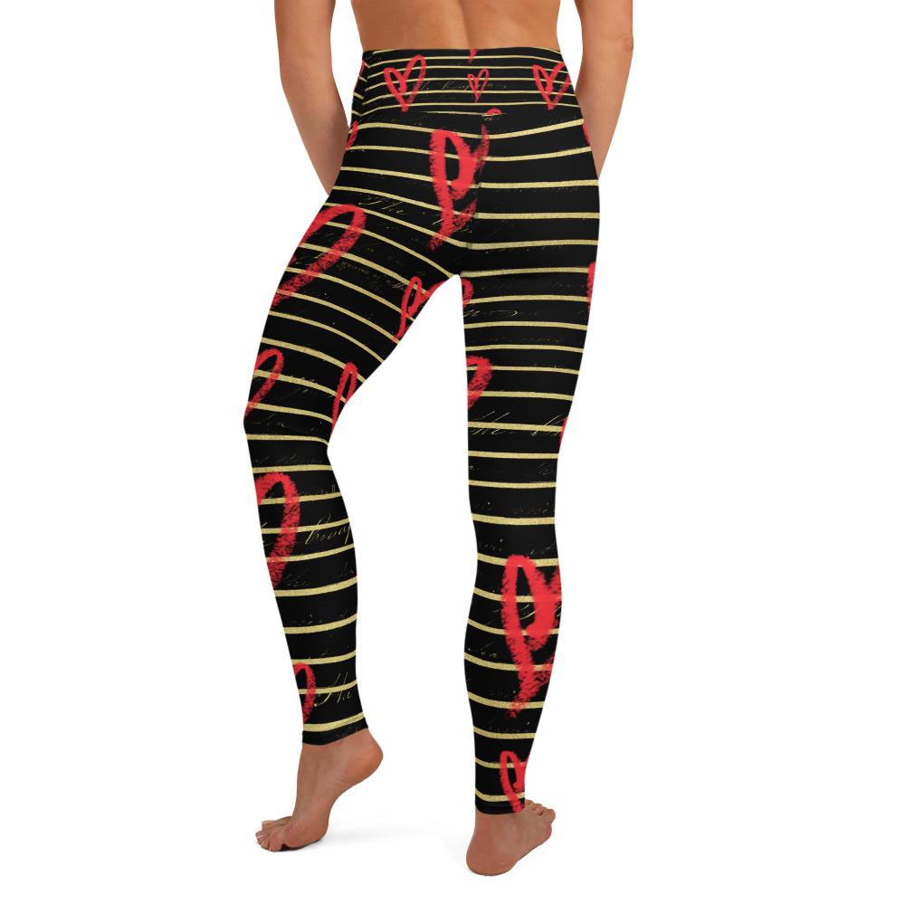 Valentine Hearts High Waist Leggings