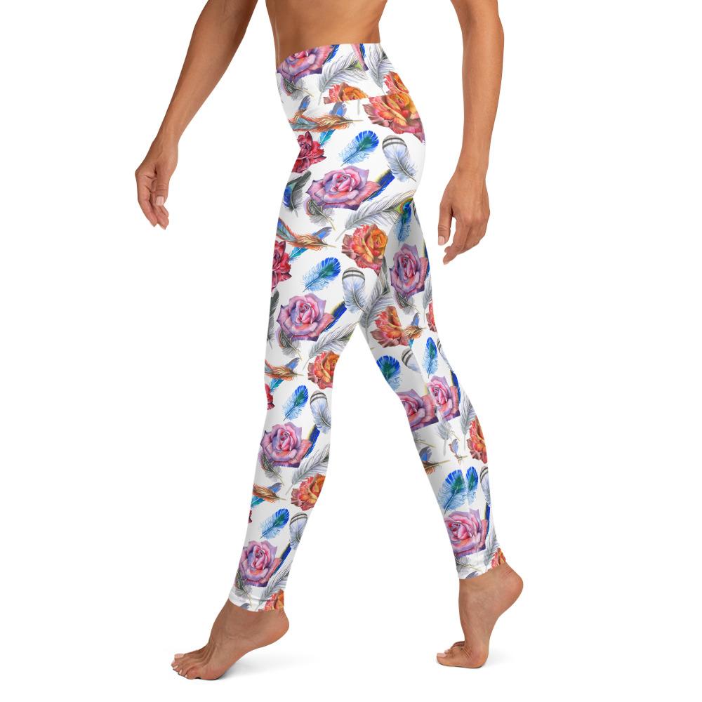 Boho Floral High Waist Yoga Leggings