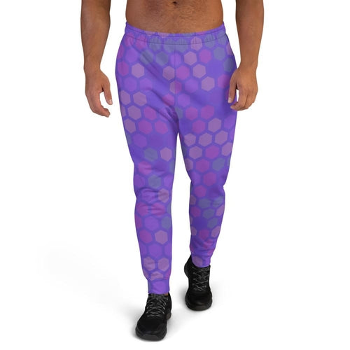 Men's Premium Purple Abstract Joggers