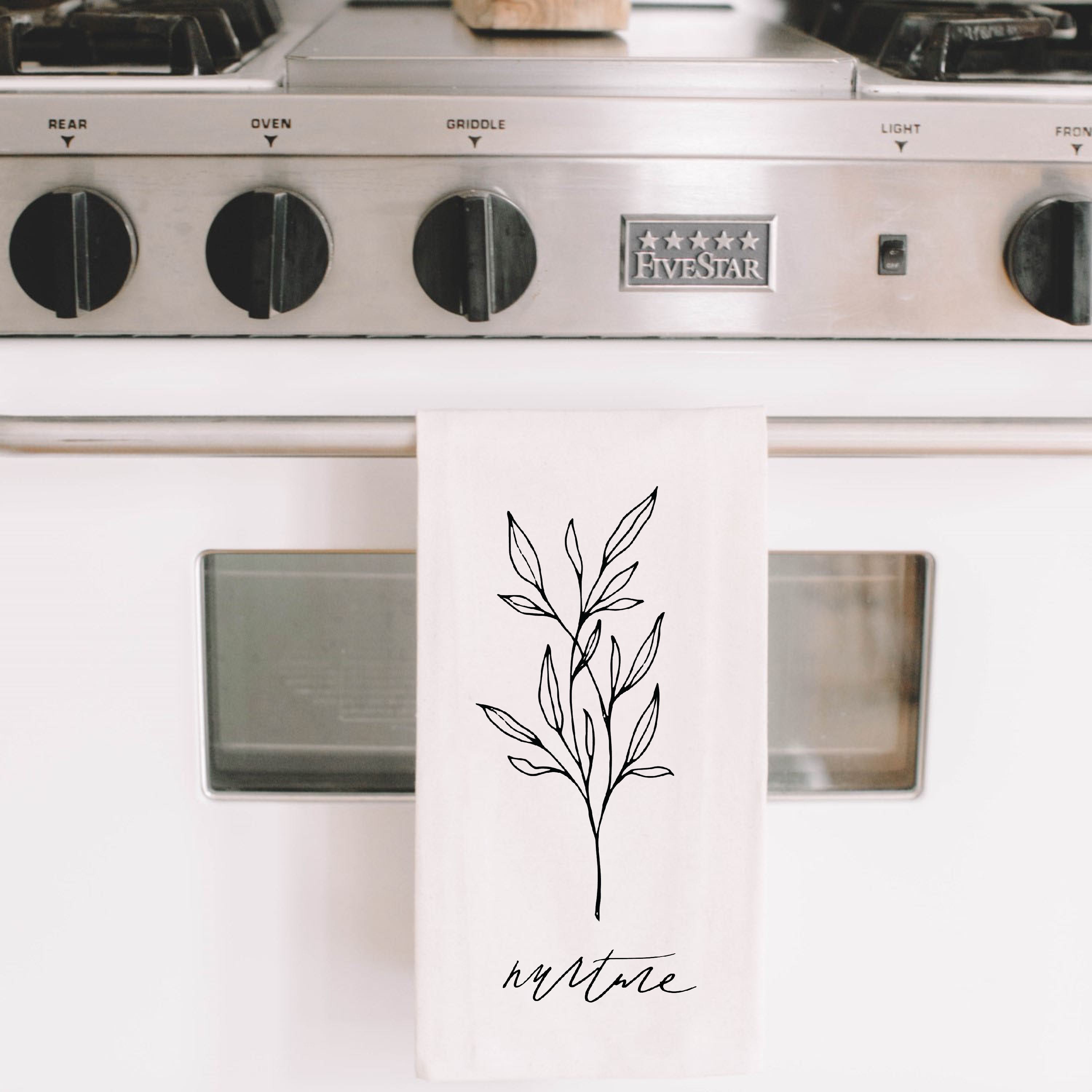 Nurture Wildflower Tea Towel | Magenta Chloe