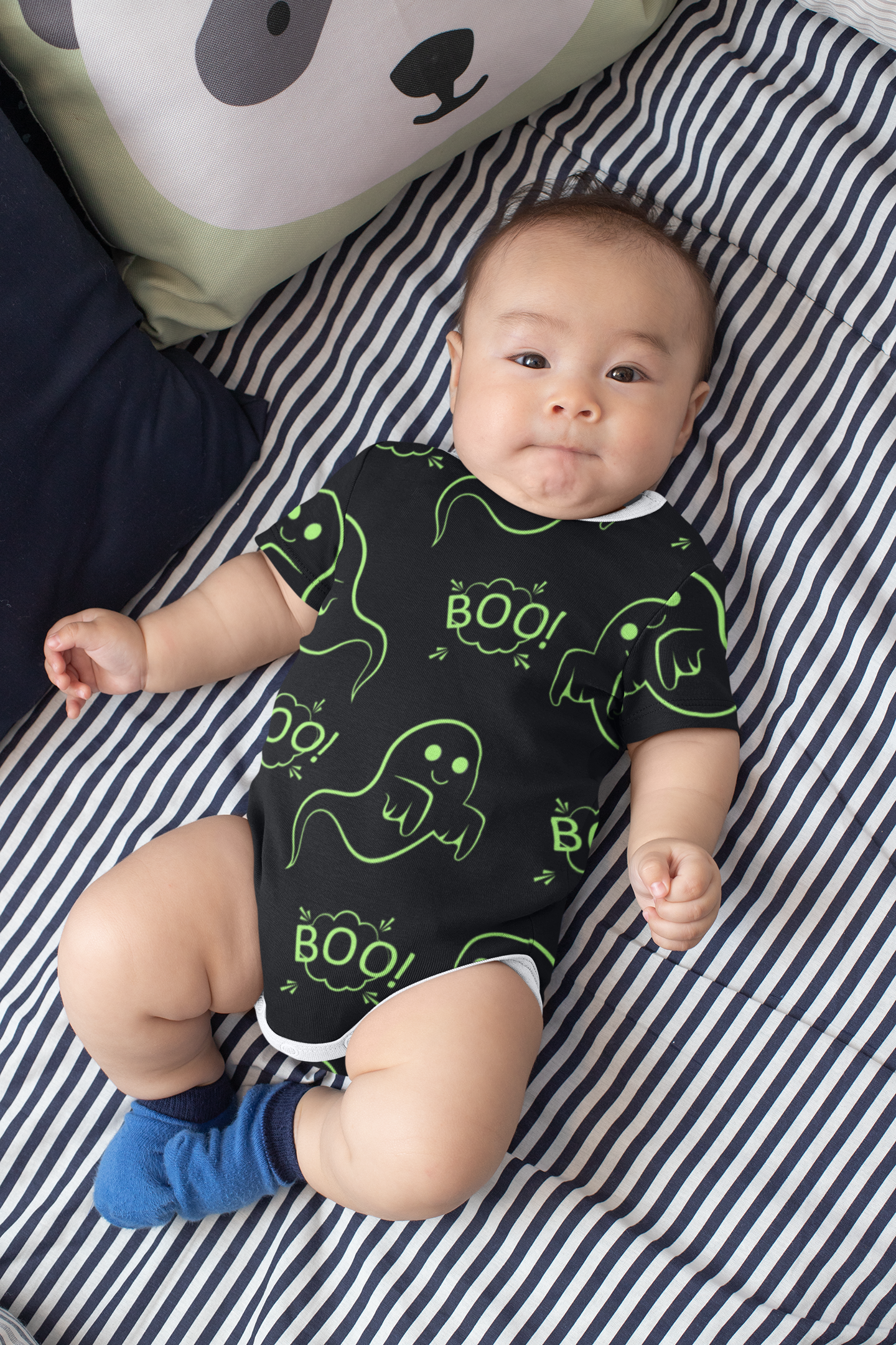 Boo Onesie | Orange Poppy