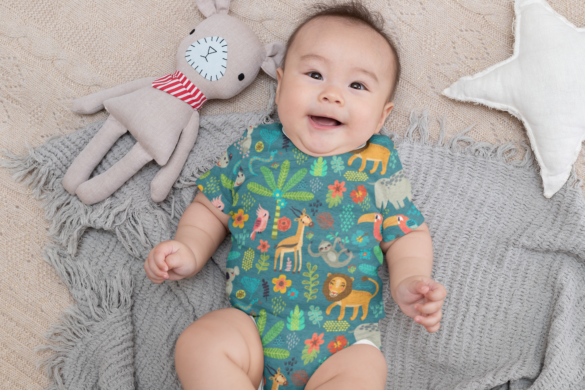 Jungle Animals Onesie