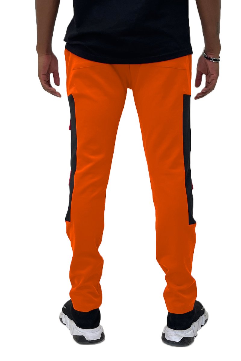 COLOR BLOCK CARGO TRACK PANTS