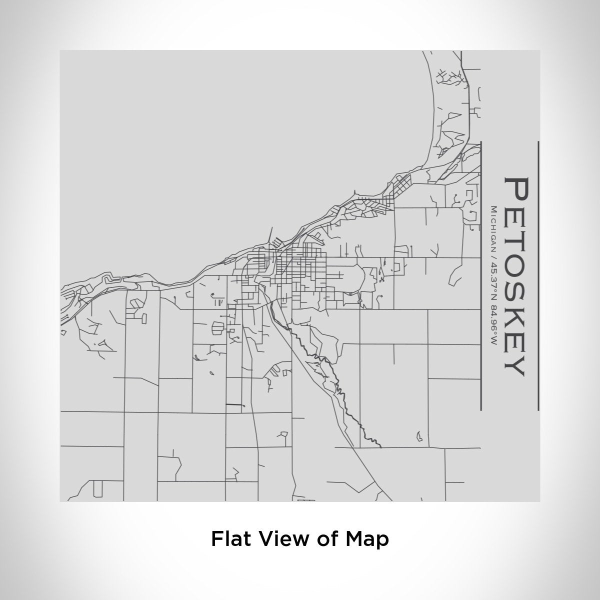 Petoskey - Michigan Engraved Map Tumbler