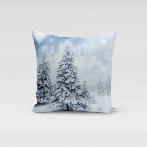 Snow Landscape Pillow Cover