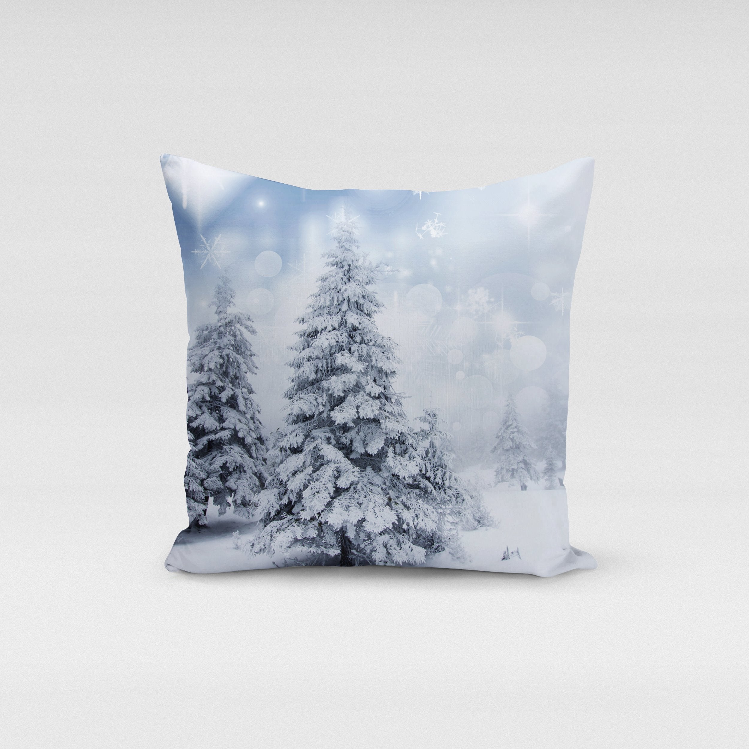 Snow Landscape Pillow Cover