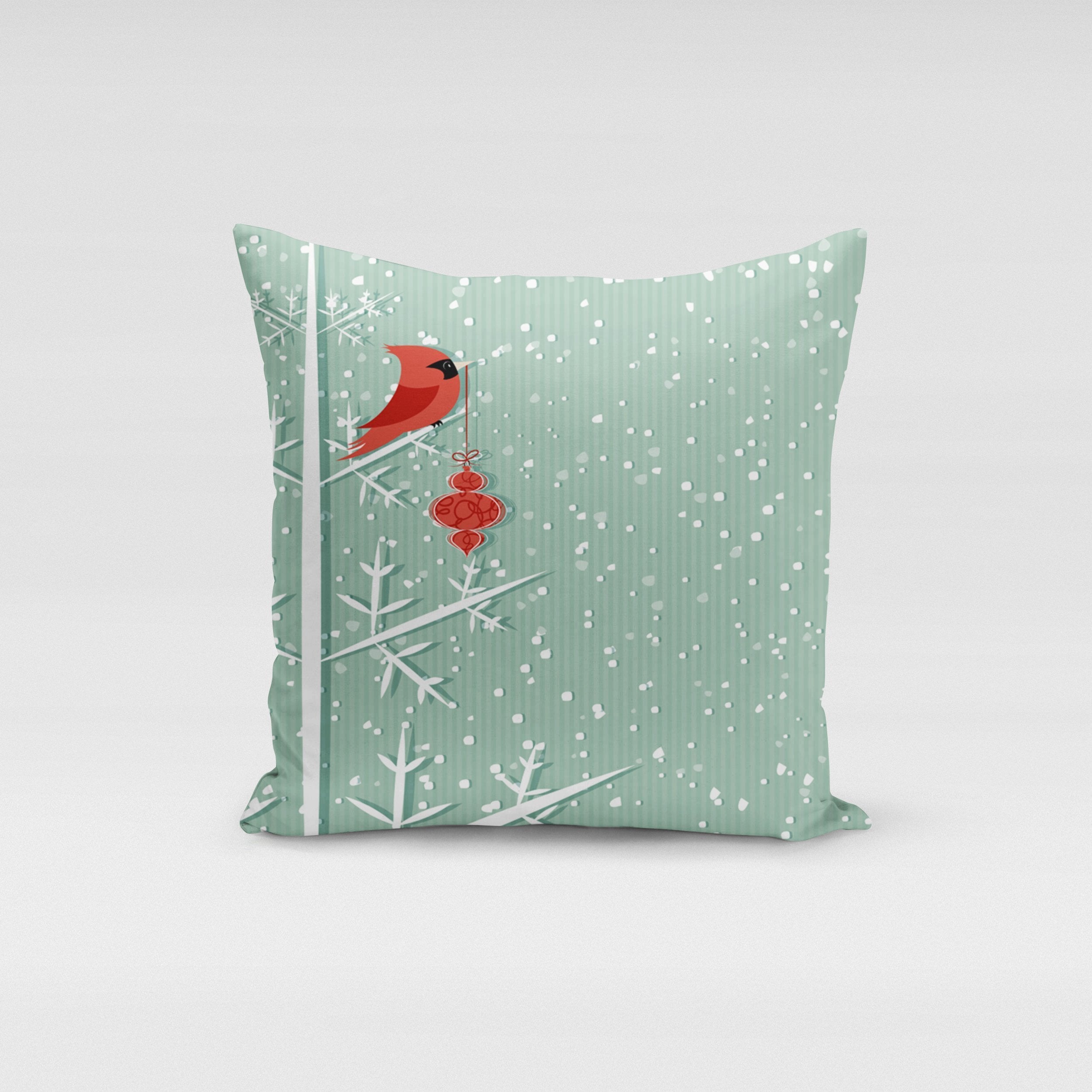 Winter Cardinal Pillow Cover