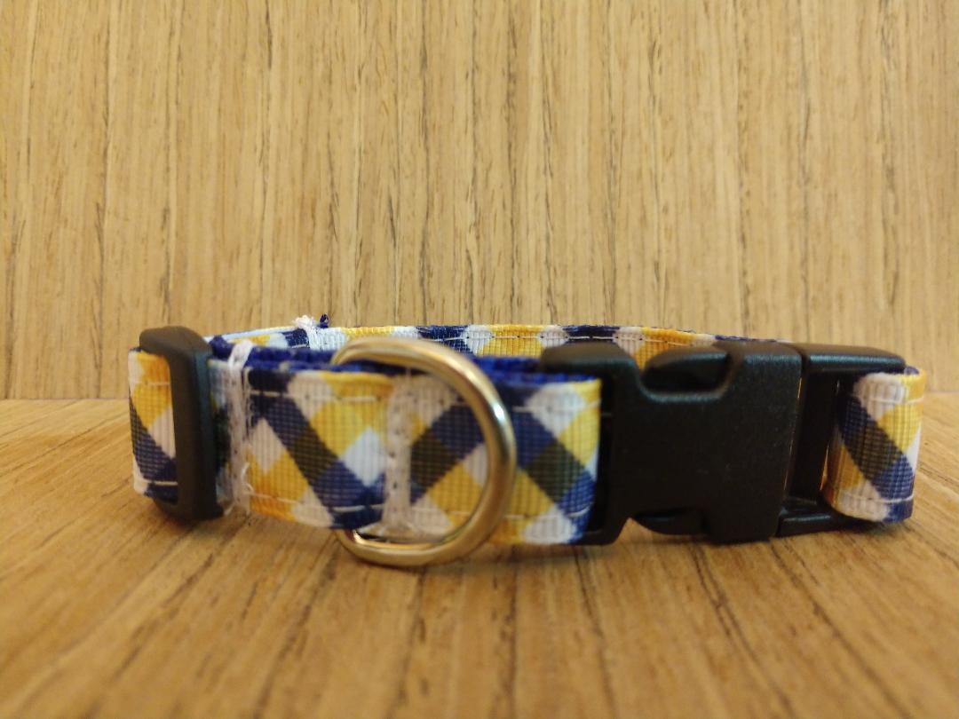 Collar/ Small/ Yellow & Blue Plaid