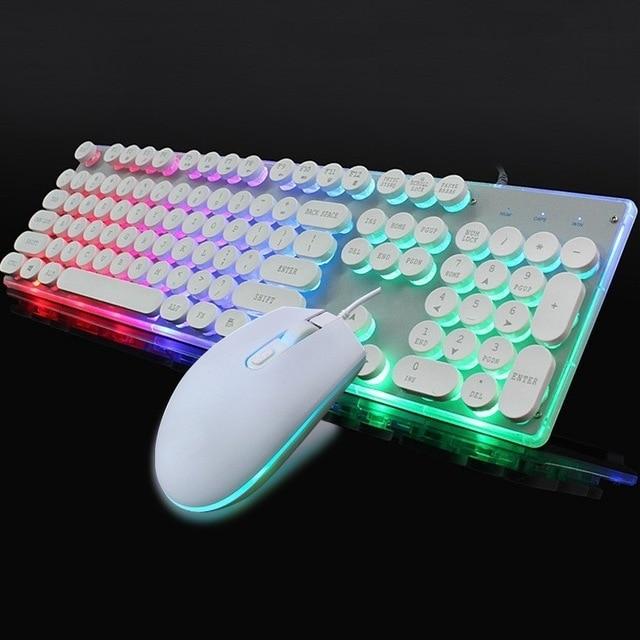 Ninja Dragons BX9 LED Backlight Gaming USB Wired Keyboard Mouse Set