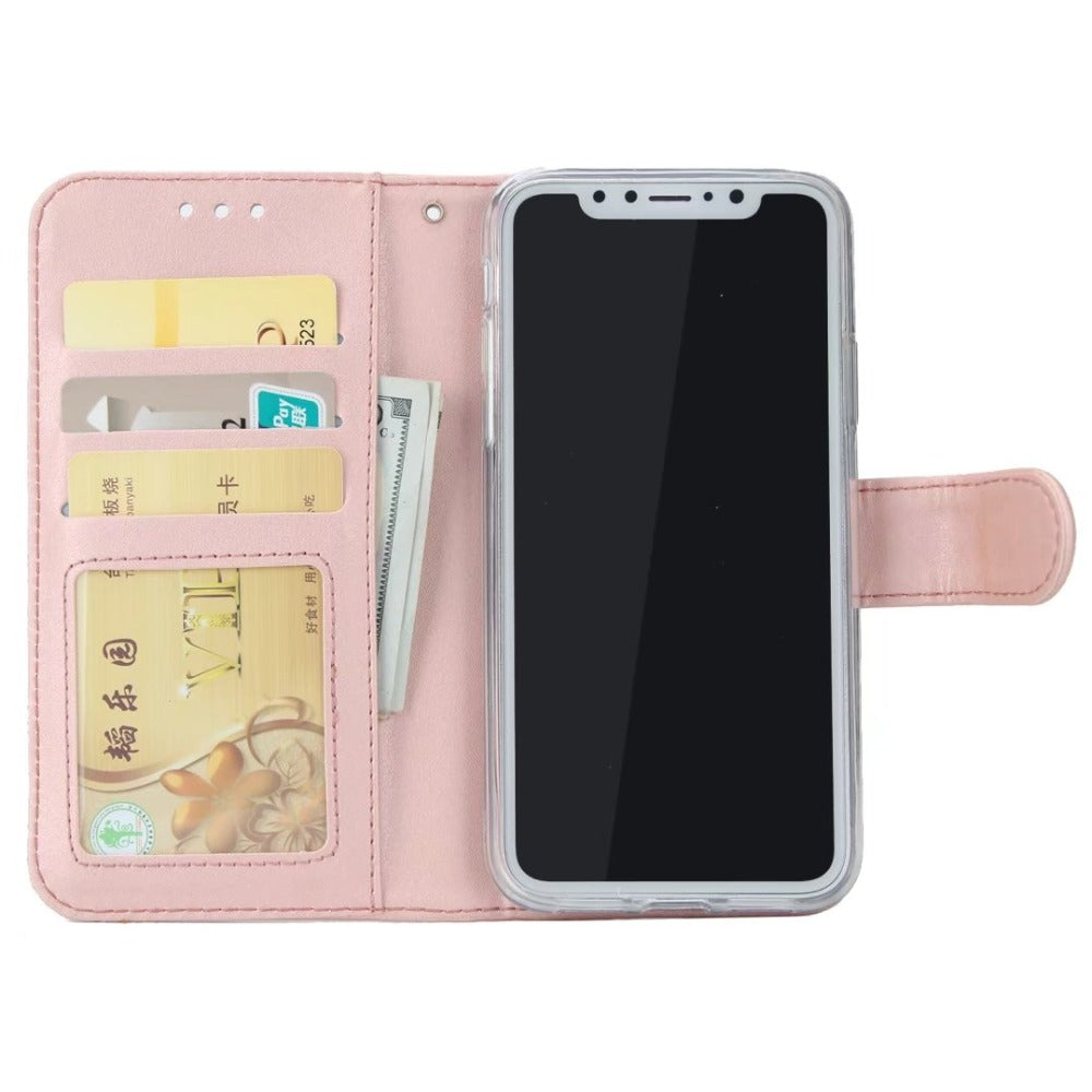 2 in 1 Magnetic Detachable Leather Wallet Case For iPhone