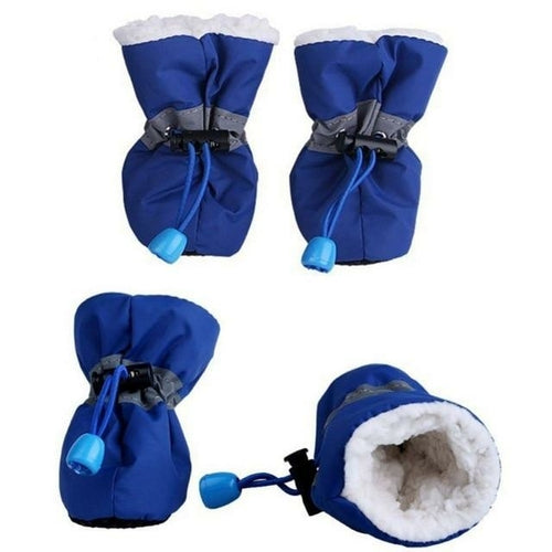 Dogs Winter Warm Shoes 4 PCS Set - Zomdo Marketplace | Zomdo.com