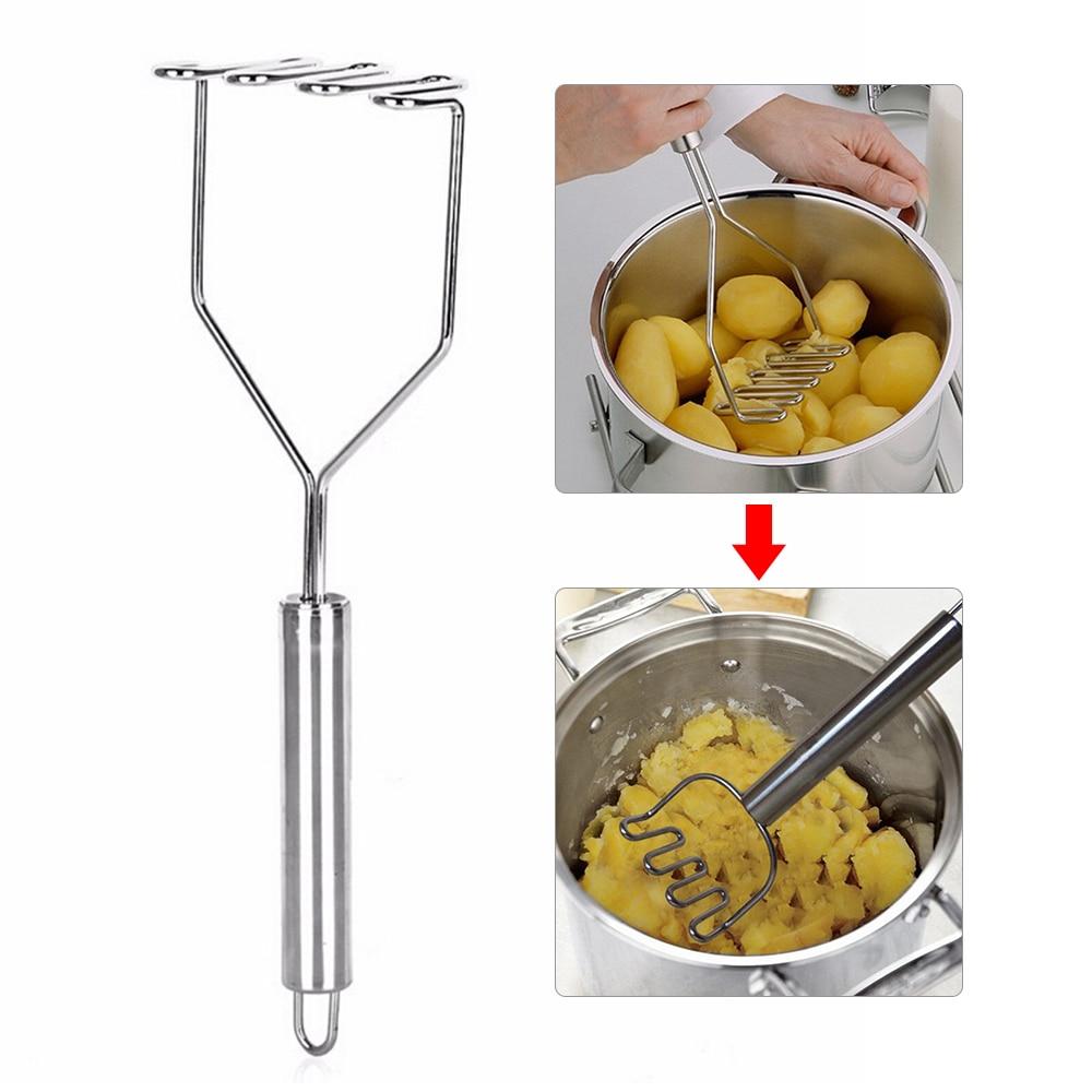 Premium Stainless Steel Durable Potato and Food Masher | Yellow Pandora