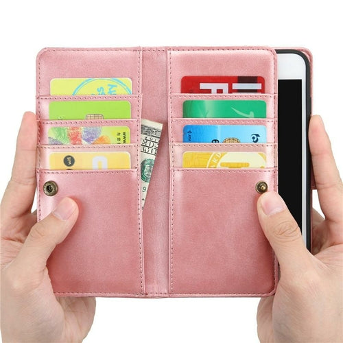 Premium Vegan Leather Wallet Case for iPhone