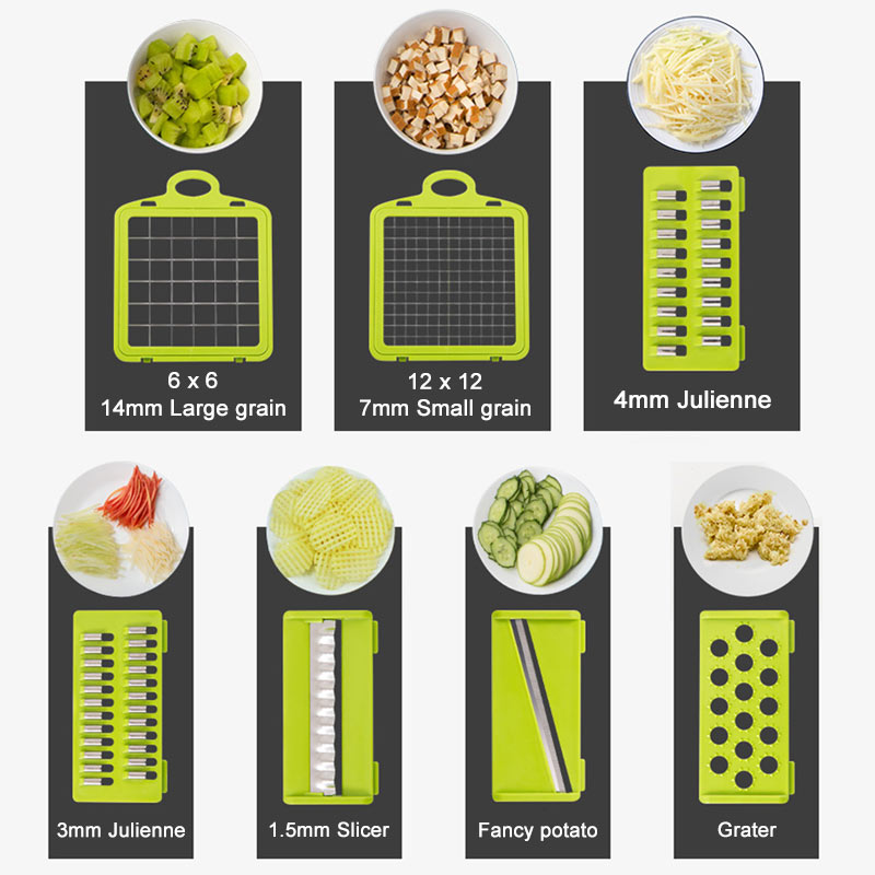 Multifunction Vegetable Fruit Slicer Chopper Food Container