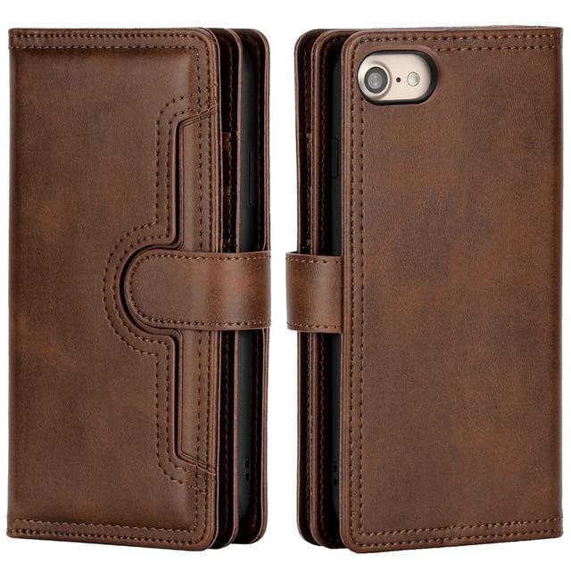 Premium Vegan Leather Wallet Case for iPhone