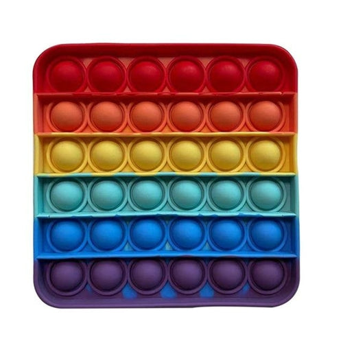 Colorful Rainbow Bubble Press Fidget Stress Relief Toy