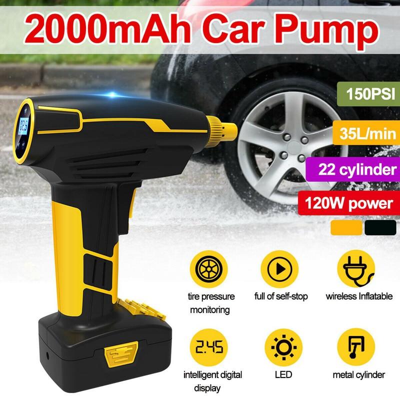 Portable Tire Inflator Air Pump | Yellow Pandora