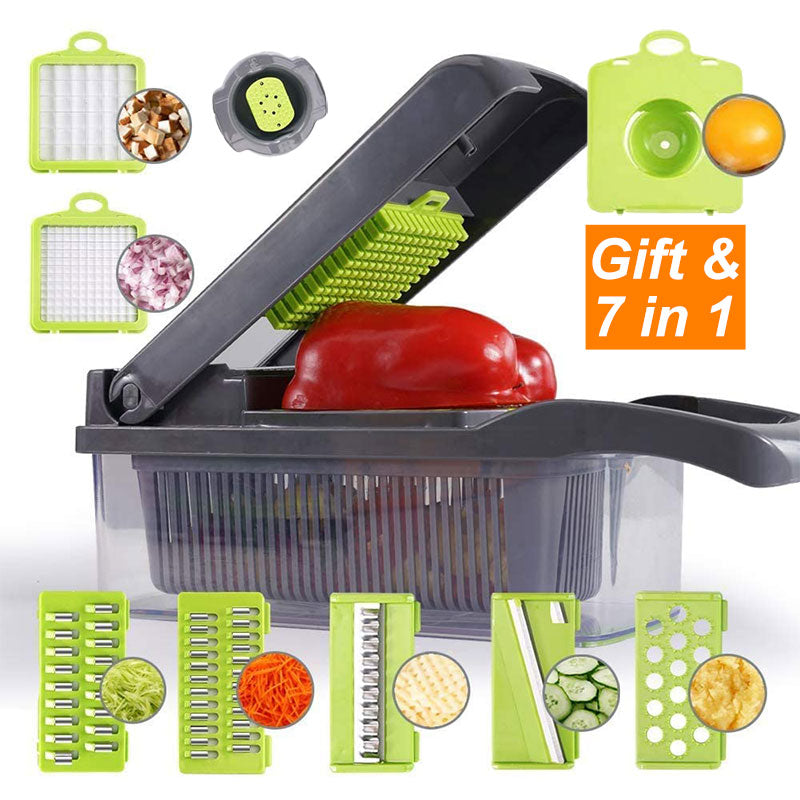 Multifunction Vegetable Fruit Slicer Chopper Food Container