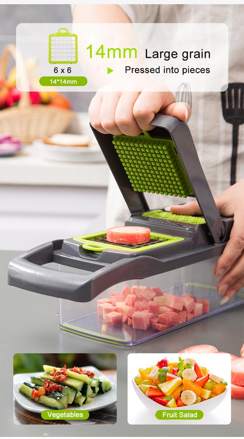 Multifunction Vegetable Fruit Slicer Chopper Food Container