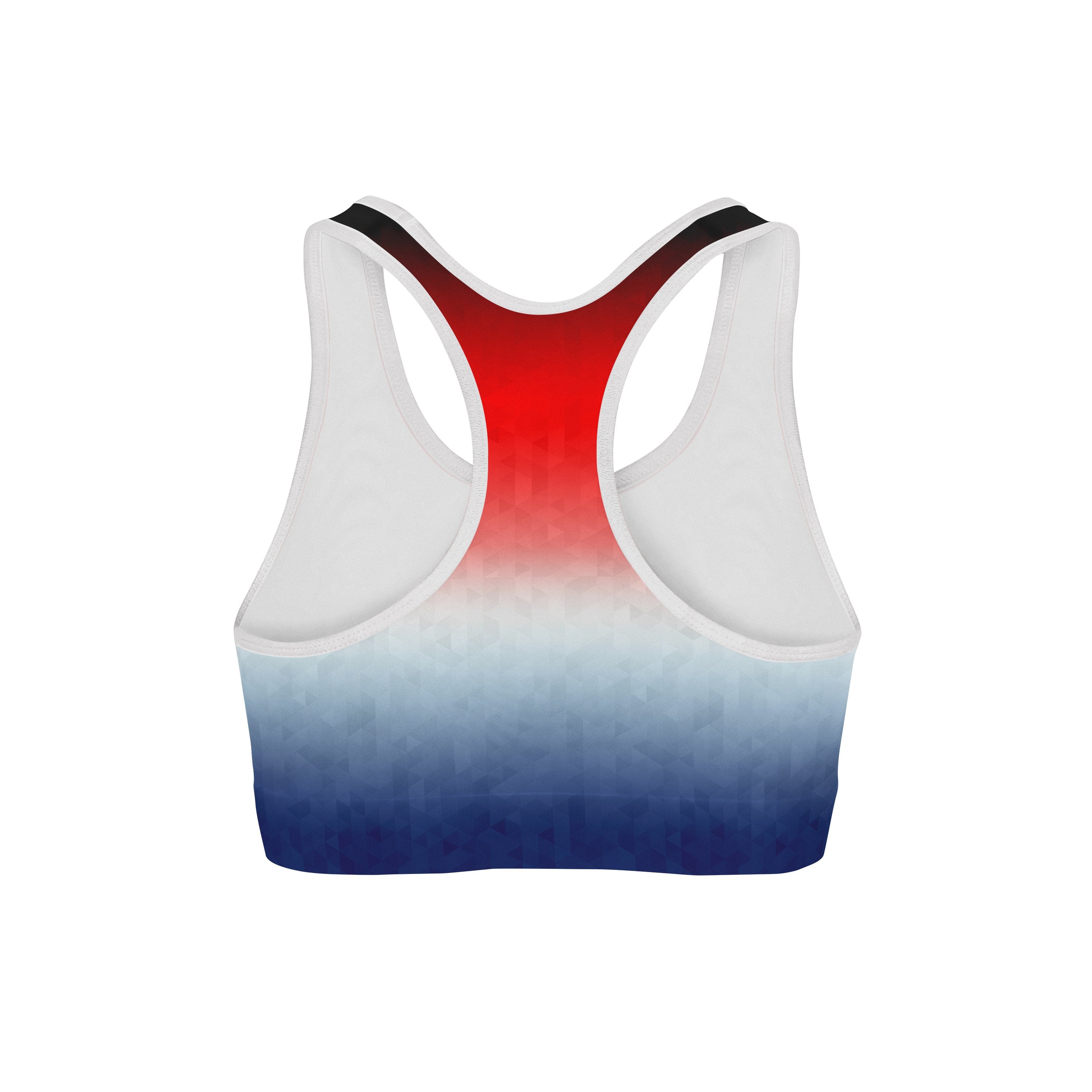 Patriotic Triangles Sports Bra