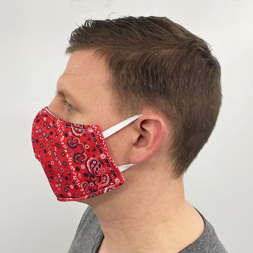 Red Bandana Face Cover