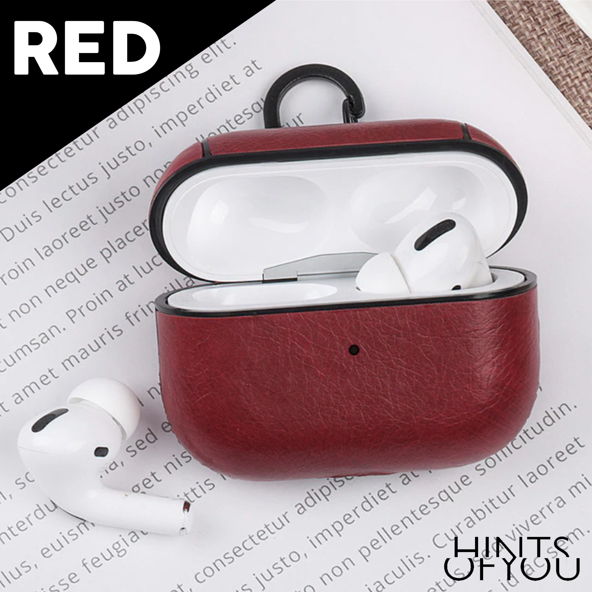 Custom Personalized AirPods Pro Case with Removeable Keychain Clip