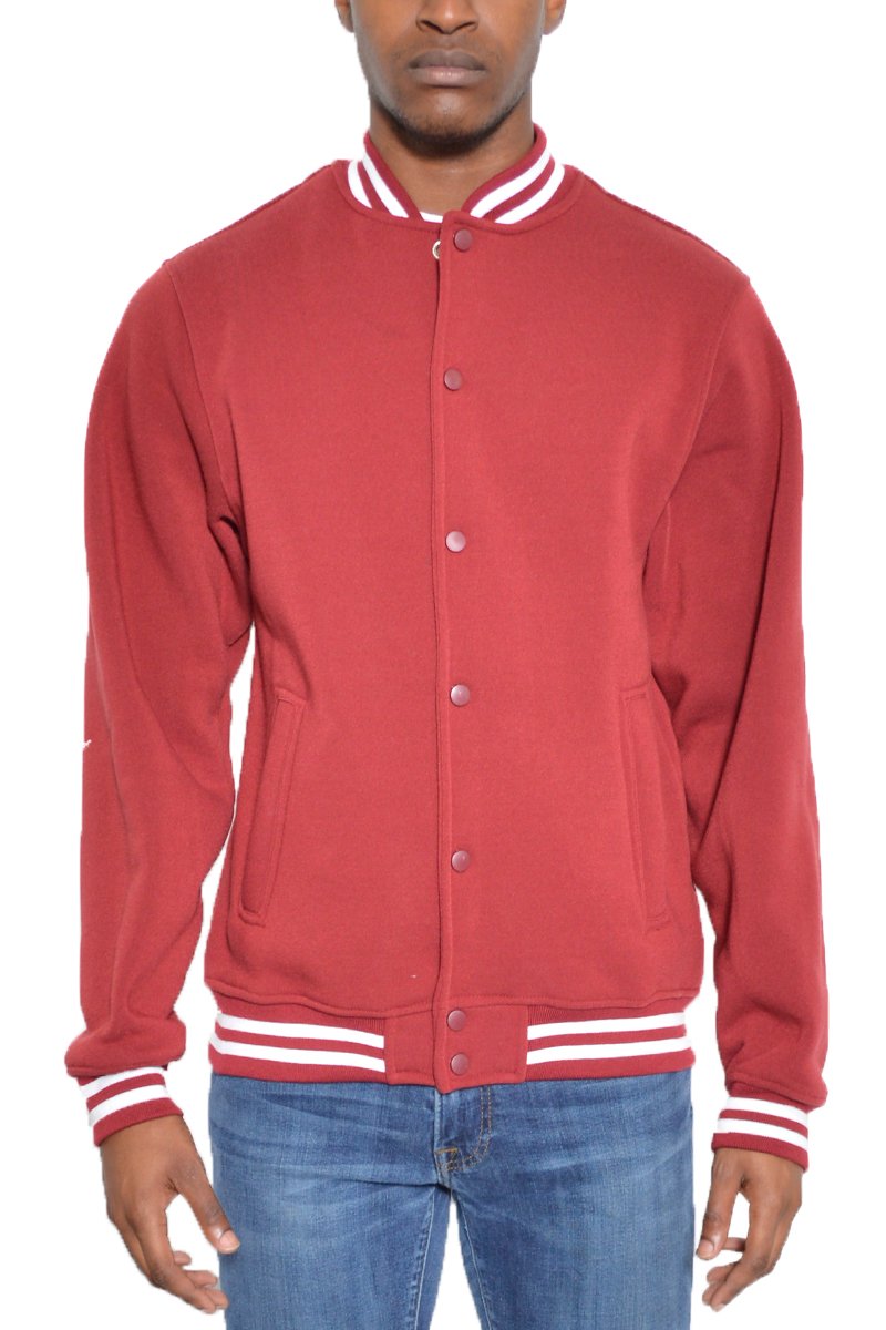 FLEECE VARSITY JACKET