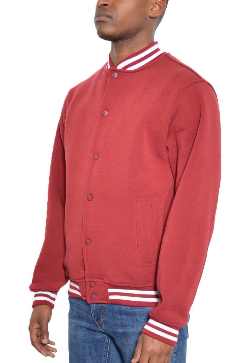 FLEECE VARSITY JACKET