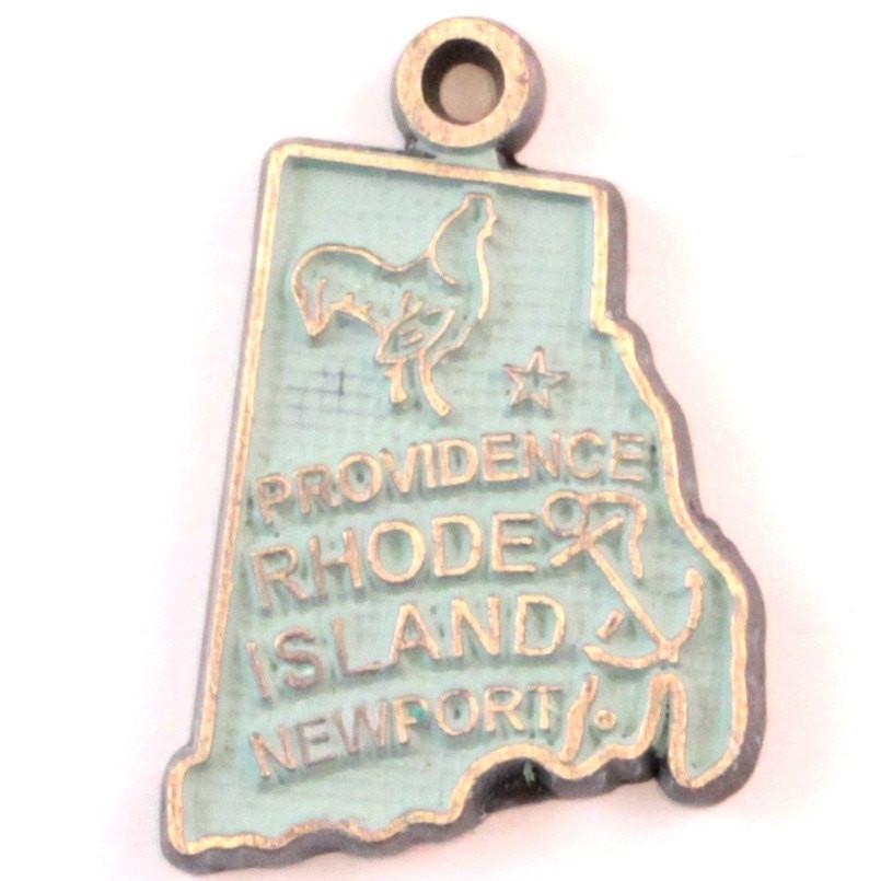 Rhode Island State Charm Bracelet, Necklace, or Charm Only