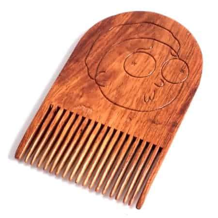 Rick & Morty Smith Wooden Beard Comb | Puce Oliver