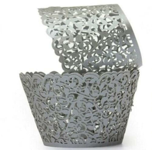 Little Vine Lace Laser Cut Cupcake Wrapper 100 pcs set