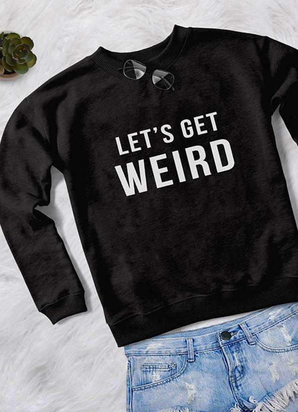 WEIRD WOMEN PRINTED SWEAT SHIRT | Scorpius