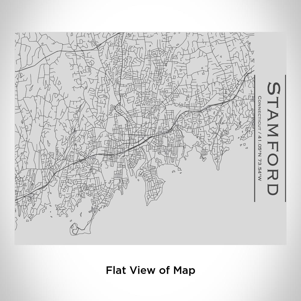 Stamford - Connecticut Map Bottle with Bamboo Top - Zomdo Marketplace | Zomdo.com