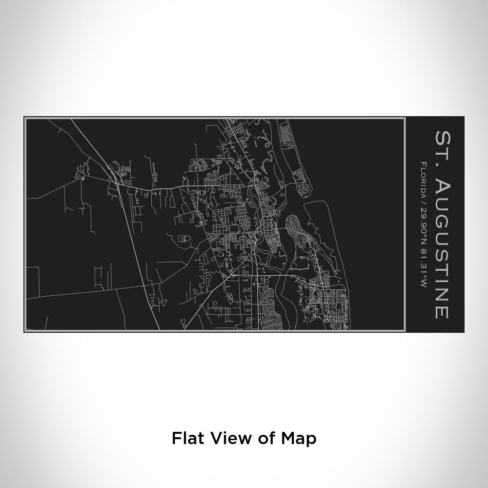 St. Augustine - Florida Map Insulated Bottle in Matte Black - Zomdo Marketplace | Zomdo.com