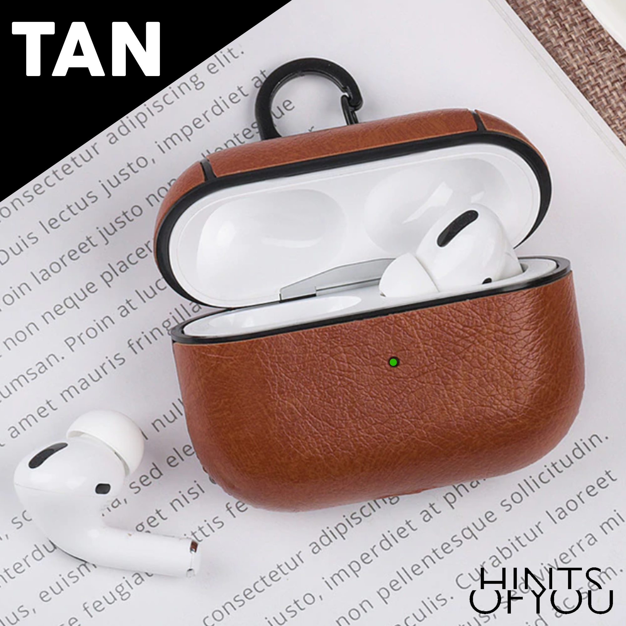 Custom Personalized AirPods Pro Case with Removeable Keychain Clip