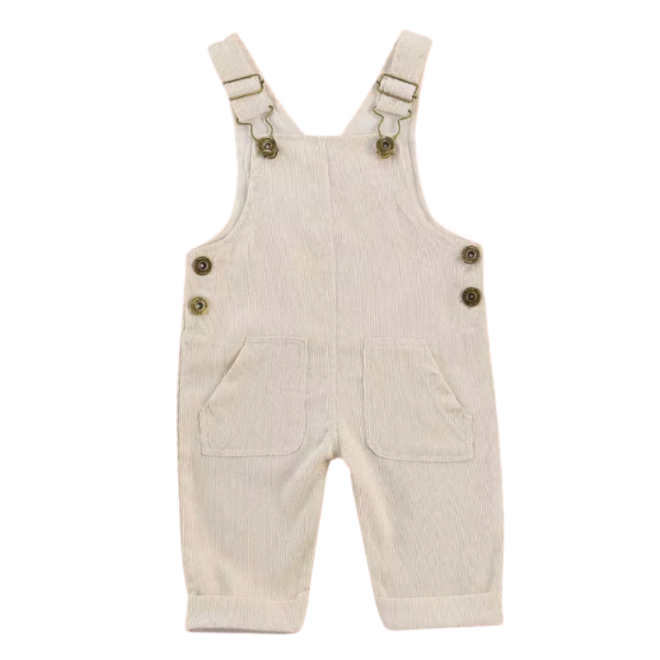 Corduroy Overalls - Tan