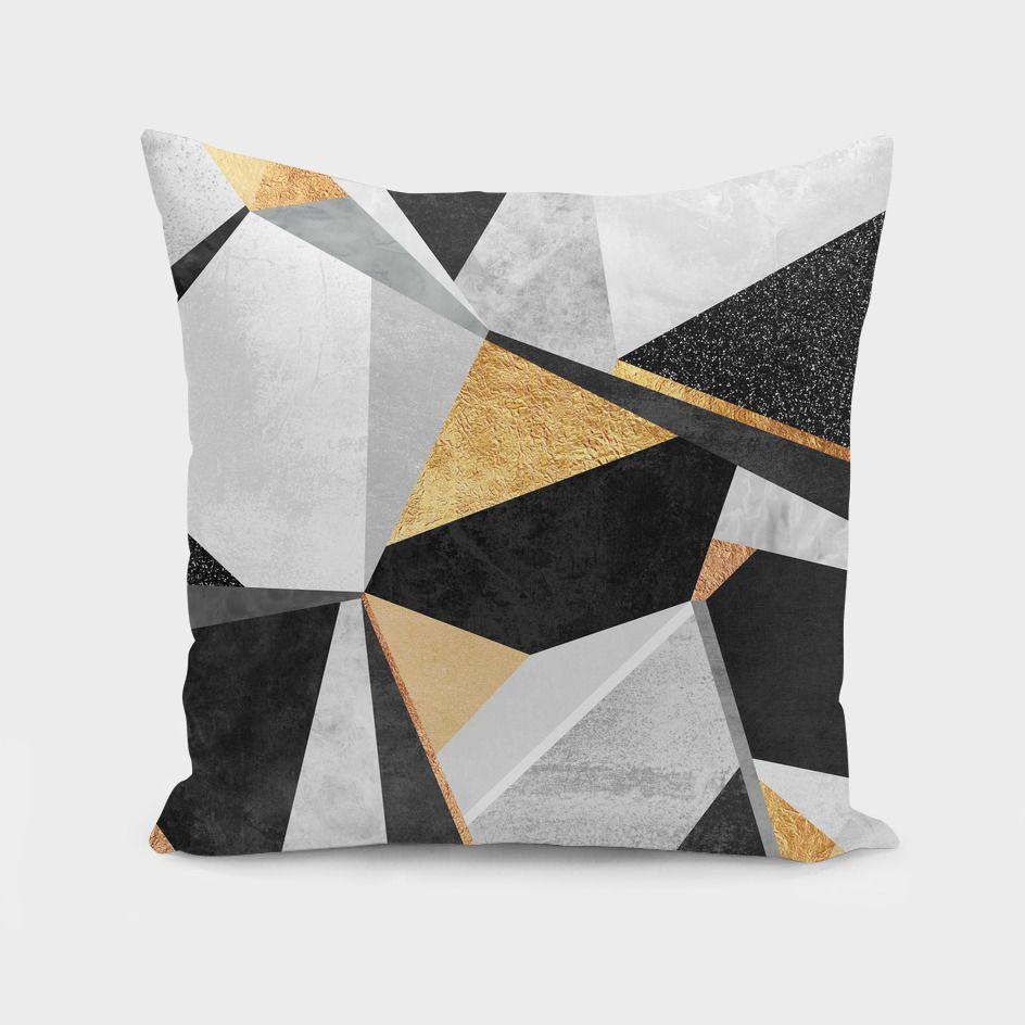 Geometry Gold Cushion/Pillow | Scorpius